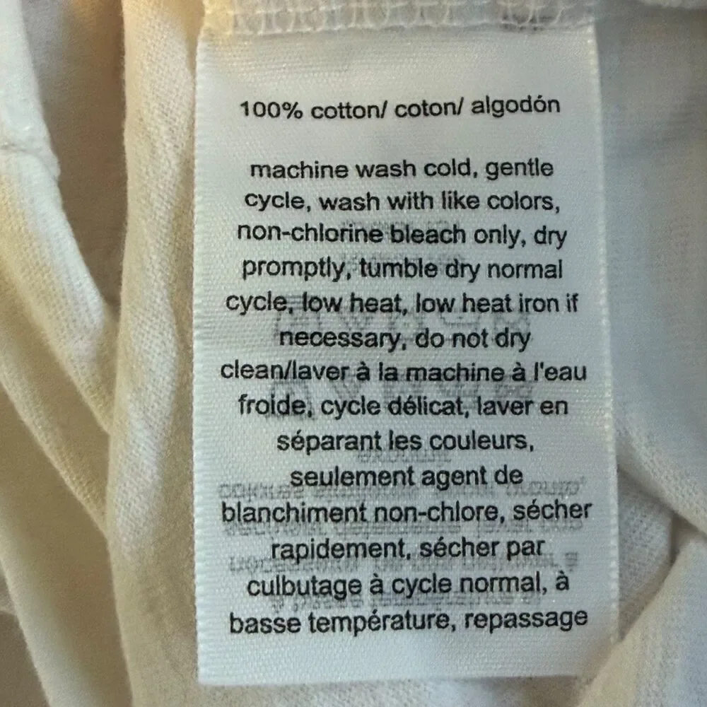 Tommy Hilfiger White Hooded Top Women’s Large Roll Tab Sleeve Cotton Pullover